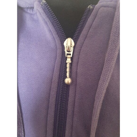 Disneyland Resort Purple Full Zipper Lightweight Jacket Size L Distressed Casual - Picture 3 of 11